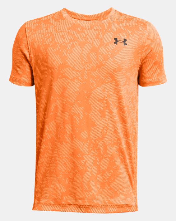 Jongensshirt UA Tech™ Vent Geode met korte mouwen, Orange, pdpMainDesktop image number 0
